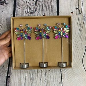 🆕 Jeweled Butterfly Photo Holder